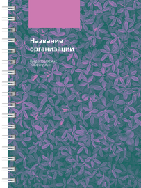 Блокноты-книжки A6 - Фиолетовые листья