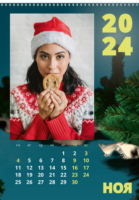 Вертикальные настенные перекидные календари - Внутри шляпы фокусника Ноябрь